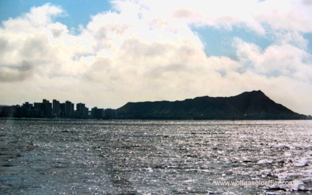 Waikiki und Diamond vom Meer aus gesehen