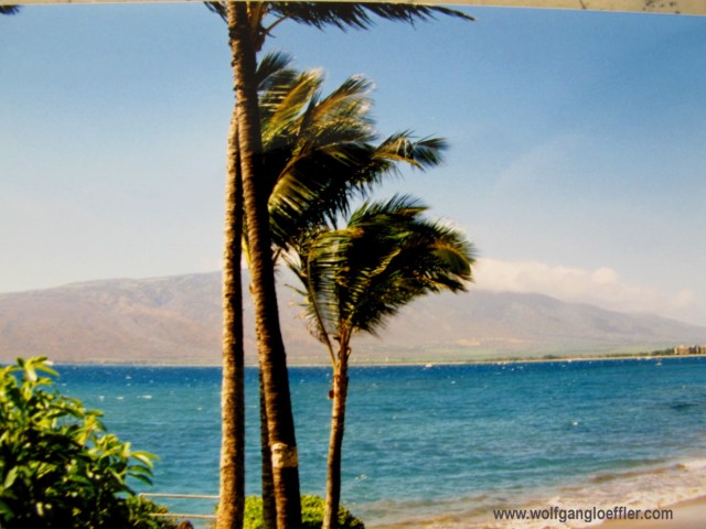 Blick von Kihei auf den Nordteil von Maui