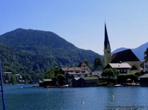 Der Malerwinkel in Rottach-Egern mit Blick auf den Wallberg