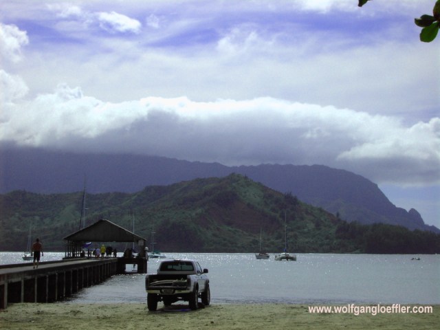 Pier on one of Hawaii's most beautiful beaches