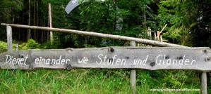 Serve each other like steps and handrail