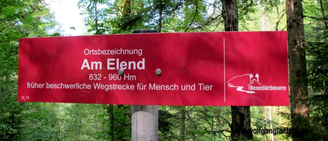 Gemarkungsschild Am Elend